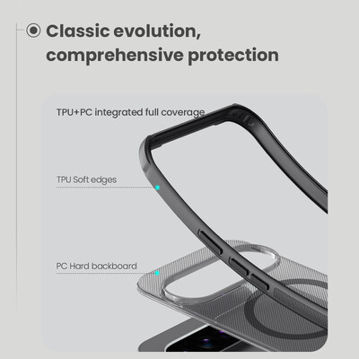 Пластиковый чехол с пластиной Magsafe Nillkin Super Frosted Shield Pro Magnetic Case Прозрачный  для Google Pixel 10 Pro XL(10)