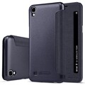 Полиуретановый чехол книга Nillkin Sparkle Leather Case Black для LG X Power (K220DS)(#3)