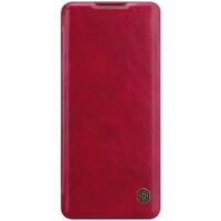 Кожаный чехол Nillkin Qin Leather Case Красный для OnePlus 8 Pro
