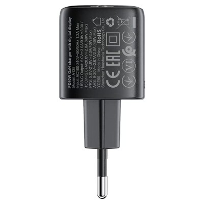 Быстрое зарядное устройство с дисплеем Acefast A135 PD40W GaN(6)