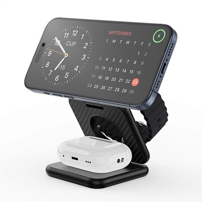 Беспроводное зарядное устройство WiWU Kevlar 3 в 1 Wi-W035 15W(4)