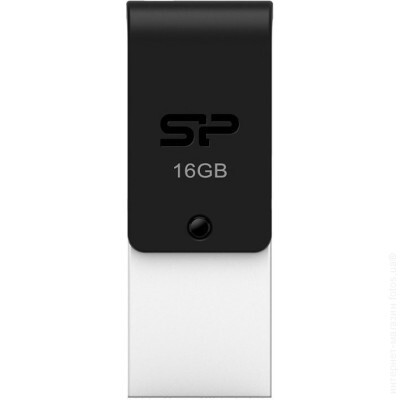USB флешка+OTG Silicon-Power Mobile X21 16Gb OTG Black(3)