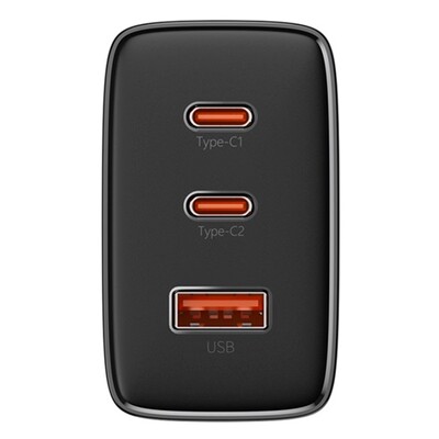 Сетевое зарядное устройство OS-Baseus Cube Pro Fast Charger 2C+U 65W  (P10152301113-00) Чёрный(2)