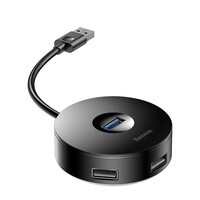 USB хаб Baseus round box USB CAHUB-F01 черный