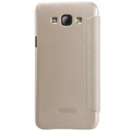 Полиуретановый чехол Nillkin Sparkle Leather Case Gold для Samsung Galaxy A8(#2)