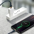 Кабель USB-C Baseus Cafule HW Quick Charging Data Сable USB For Type-C, 1m, (CATKLF-PG1) серый/ черный(#5)