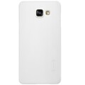 Пластиковый чехол с пленкой Nillkin Super Frosted Shield White для Samsung A510F Galaxy A5 (2016)(#1)