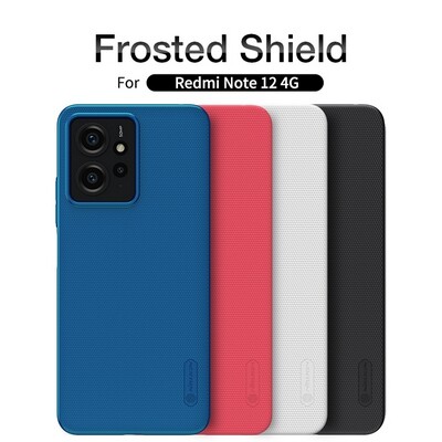 Пластиковый чехол Nillkin Super Frosted Shield Синий для Xiaomi Redmi Note 12(6)