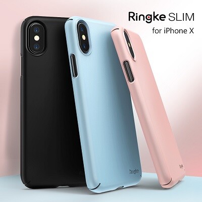 Чехол накладка Ringke Slim Черный (Black) для Apple iPhone Xs(7)