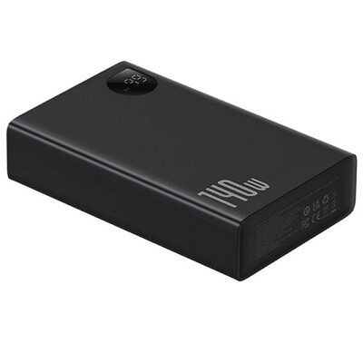 Внешний аккумулятор OS-Baseus Adaman Digital Display Fast Charge Power Bank 24000mAh 140W (P10021508113-00) черный(4)