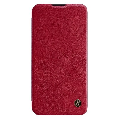 Кожаный чехол Nillkin Qin Pro Leather Case Красный для Samsung Galaxy S23(1)
