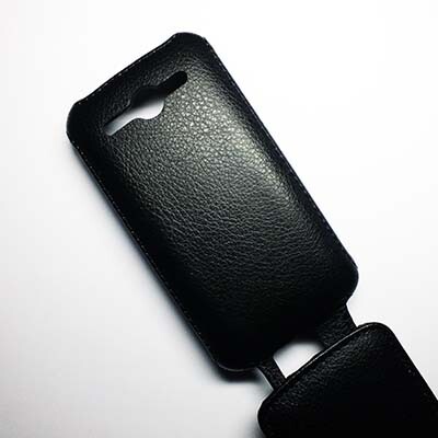 Кожаный чехол Armor Case Black для Philips Xenium W336(4)
