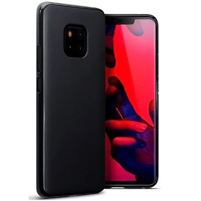 Силиконовый чехол TPU Matte Case 1mm черный для Huawei Mate 20 Pro(1)