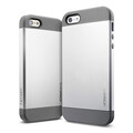 Пластиковый чехол SGP Slim Armor Series Silver Satin для Apple iPhone 5/5s/SE(#2)
