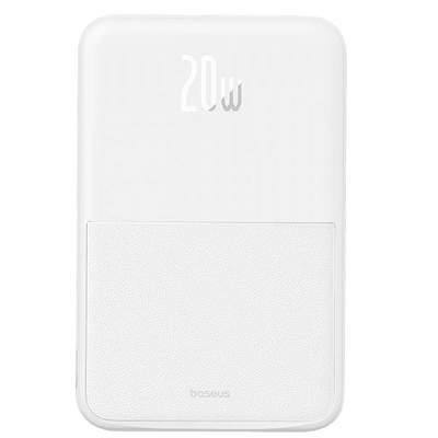 Внешний аккумулятор (MagSafe для iPhone 12/13/14/15) Baseus MagPro Magnetic Bracket Wireless Fast-Charging Power Bank 5000mAh 20W (P10064100222-00) белый(5)