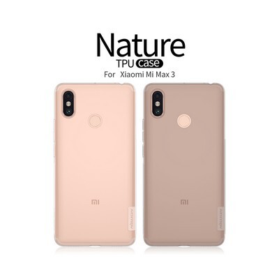 Силиконовый чехол Nillkin Nature TPU Case Серый для Xiaomi Mi Max 3(4)