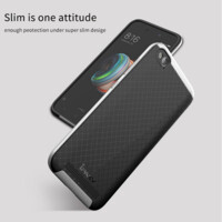 Противоударный гибридный чехол iPaky Hybrid Series серебристый для Xiaomi Redmi 5A