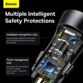 Автомобильное зарядное устройство в прикуриватель Baseus Dual Fast Charger Car 60W USB+USB (CGJM000013)(#4)