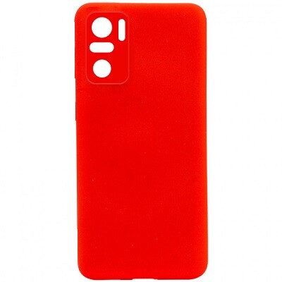 Силиконовый чехол Silicone Case красный для Xiaomi Poco M5s(1)
