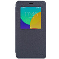 Полиуретановый чехол Nillkin Sparkle Leather Case Black  для Meizu MX4(#1)