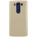 Пластиковый чехол с пленкой Nillkin Super Frosted Shield Gold для LG V10(#1)