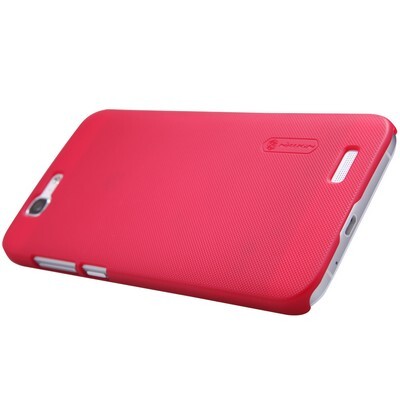 Пластиковый чехол с пленкой Nillkin Super Frosted Shield Red для Huawei Ascend G7(2)
