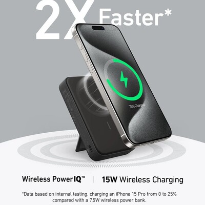 Внешний аккумулятор Anker Nano Magnetic A110Z 27W 10000mAh (CCC) черный(3)
