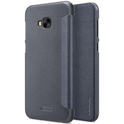 Полиуретановый чехол книга Nillkin Sparkle Leather Case Black для Asus ZenFone 4 Sellfie Pro ZD552Kl(4)