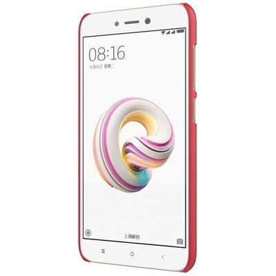 Пластиковый чехол с пленкой Nillkin Super Frosted Shield Red для Xiaomi Redmi 5A(2)