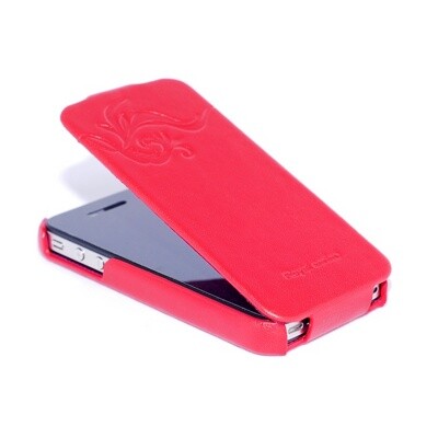 Кожаный чехол книга HOCO Leather Case Earl Fashion Red для Apple iPhone 4/4S(3)