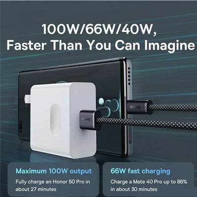 Кабель для быстрой зарядки Baseus Dynamic Series Fast Charging Data Cable USB to Type-C 100W 1м  (CALD000616) серый(3)