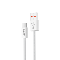 Кабель Blueo Braided Fast Charging USB-A to USB-C 6A (120W), 1,5м белый