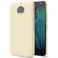 Пластиковый чехол с пленкой Nillkin Super Frosted Shield Gold для Motorola Moto G5s Plus(#3)