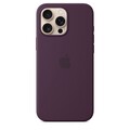 Силиконовый чехол с Magsafe сливовый для Apple iPhone 16 Pro(#2)