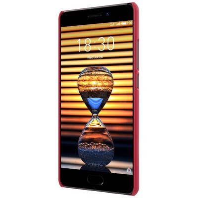Пластиковый чехол с подставкой Nillkin Super Frosted Shield Красный для Meizu Pro 7 Plus(2)
