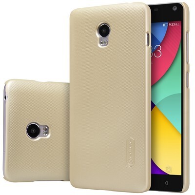 Пластиковый чехол с пленкой Nillkin Super Frosted Shield Gold для Lenovo Vibe P1(3)