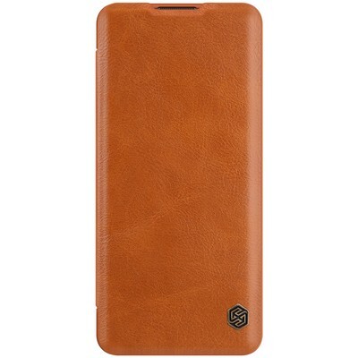 Кожаный чехол Nillkin Qin Leather Case Коричневый для OnePlus 9 Pro(1)