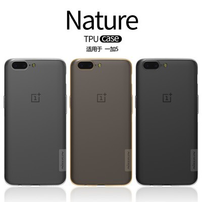 Силиконовый чехол Nillkin Nature TPU Case Grey для OnePlus 5(4)
