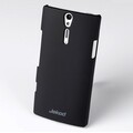 Пластиковый чехол накладка Jekod Black для Sony Xperia S/SL LT26i(#1)