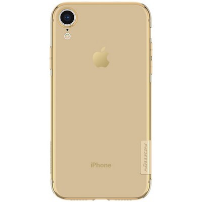Силиконовый чехол Nillkin Nature TPU Case Золотой для Apple iPhone XR(1)