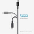 Кабель Anker A8756 USB-C to USB-C 100W Braided 1m черный(#3)