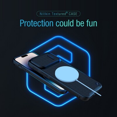 Чехол пластиной Magsafe Nillkin Textured S Magnetic Case Зеленый для Apple iPhone 14 Pro Max(10)