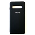 Силиконовый чехол Silicone Case black для Samsung Galaxy S10(#1)