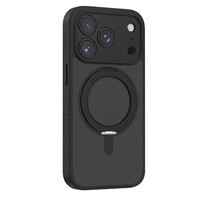 Чехол с подставкой и кольцом Momax CaseFORM Roller Magnetic Case черный для Apple iPhone 17 Pro