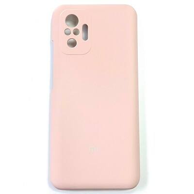 Силиконовый чехол Silicone Case светло-розовый для Xiaomi Redmi Note 10 Pro(1)