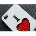 Пластиковый чехол i Love You White для Apple iPhone 4/4S(#2)