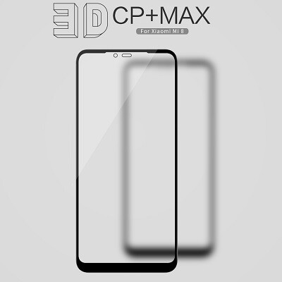 Противоударное защитное стекло Nillkin 3D CP+ Max Anti-Explosion Черное для Xiaomi Mi8(2)