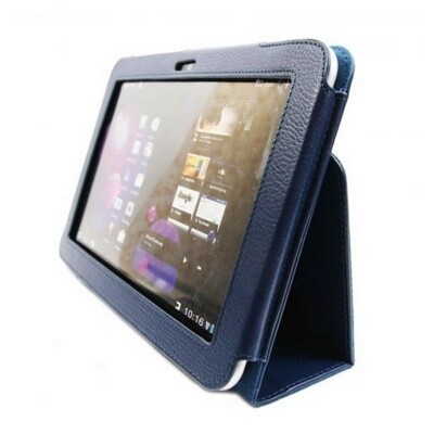 Кожаный чехол книга Blue  для Samsung Galaxy Tab 2 10.1 P5100(2)