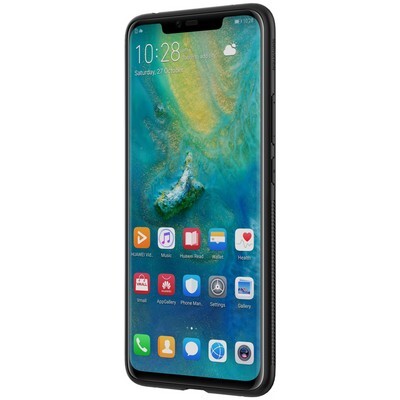 Пластиковый чехол Nillkin Synthetic Fiber Черный для Huawei Mate 20 Pro(2)