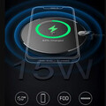 Беспроводное зарядное устройство Baseus CCED000001 Digital LED Display Gen 2 Wireless Charger 15W черное(#7)
